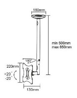Suport TV Sopar Pallas Extend 85 Silver imaginea #2 — magazin online Desire.md