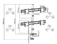 Кронштейн для монитора Sopar Plano Desk 23-1010Q фото №2 — интернет-магазин Desire.md