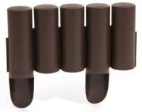 Gard decorativ pentru gradina Prosperplast Palisada Brown IPALPLUS-R222