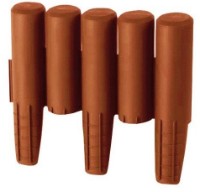 Gard decorativ pentru gradina Prosperplast Palisada Teracota IPAL5-R624 imaginea #1 — magazin online Desire.md