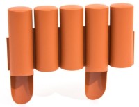 Gard decorativ pentru gradina Prosperplast Palisada Teracota IPALPLUS-R624