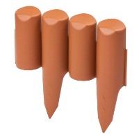 Gard decorativ pentru gradina Prosperplast Palisada Teracota IPBO-R624