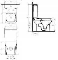 Vas WC Ege Vitrifiye Tyana Short (72203) imaginea #2 — magazin online Desire.md