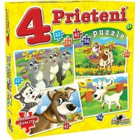 Puzzle Noriel 4in1 4 Prieteni mari (NOR2488)