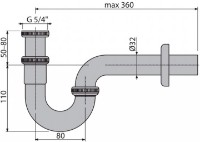 Сифон для раковины Alcaplast A432 1 1/4" 32 (7380) фото №2 — интернет-магазин Desire.md