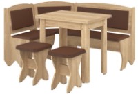 Colț de bucătărie Пехотин Imparatul Stejar Sonoma/Maro