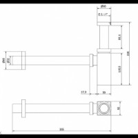 Sifon pentru lavoar Genebre Square (1621 07) imaginea #2 — magazin online Desire.md