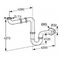 Sifon pentru lavoar Kludi (1025505-00) imaginea #2 — magazin online Desire.md