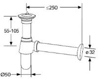 Sifon pentru lavoar Kludi G 1 1/4" (1011105-00) imaginea #2 — magazin online Desire.md