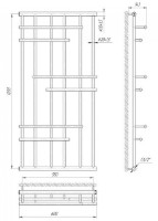 Полотенцесушитель Perfetto Elite 1230х600x1200 фото №2 — интернет-магазин Desire.md