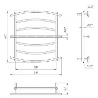 Полотенцесушитель Perfetto Lion 630х630x500 фото №2 — интернет-магазин Desire.md