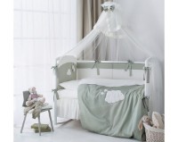 Lenjerie de pat pentru copii Perina Bambino Olive