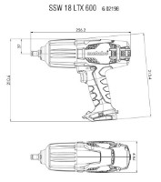 Гайковёрт Metabo SSW 18 LTX 600 (602198890) фото №2 — интернет-магазин Desire.md