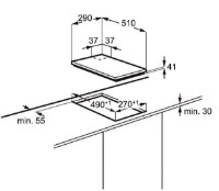 Plită incorporabilă cu gaz Electrolux EGG3322NVX imaginea #2 — magazin online Desire.md
