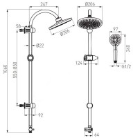 Set pentru duș Ferro Rondo NP21 imaginea #2 — magazin online Desire.md