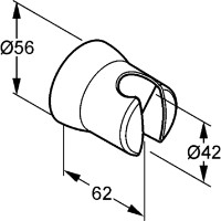 Душевой держатель Kludi Sirena (6305005-00) фото №2 — интернет-магазин Desire.md