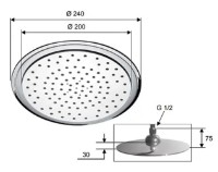 Cap de duș Remer 356LU imaginea #2 — magazin online Desire.md