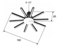 Cap de duș Remer 359S18X imaginea #2 — magazin online Desire.md