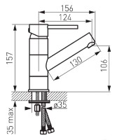 Смеситель для умывальника Ferro Fiesta BFI2A   фото №2 — интернет-магазин Desire.md