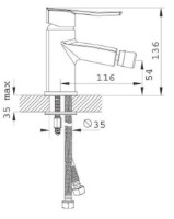 Baterie pentru bideu Ferro Florence BFL6VL imaginea #2 — magazin online Desire.md