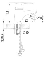 Baterie lavoar Ferro Fosca BFA2  imaginea #2 — magazin online Desire.md