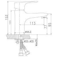 Смеситель для кухни Ferro Nice 97713.0  фото №2 — интернет-магазин Desire.md
