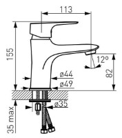 Baterie lavoar Ferro Tiga BTG2VL  imaginea #2 — magazin online Desire.md