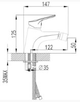 Baterie pentru bideu Ferro Toscana BTA6 imaginea #2 — magazin online Desire.md