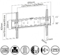 Suport TV Reflecta Plano Flat 70-6040T Black imaginea #5 — magazin online Desire.md