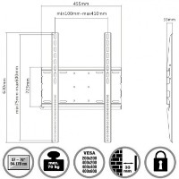 Suport TV Reflecta Plano Portrait 70-4060 Black imaginea #2 — magazin online Desire.md