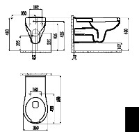 Vas WC Creavit Handicap BD320/KC0403.01 imaginea #4 — magazin online Desire.md