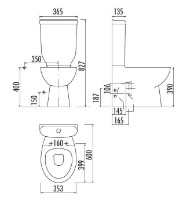 Vas WC Creavit Sedef SD318/SD420/KC1303.01/IT5130 imaginea #5 — magazin online Desire.md