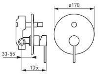 Baterie de duș Ferro Fiesta BFI7P imaginea #2 — magazin online Desire.md