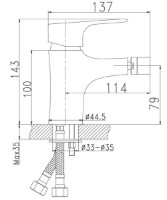 Смеситель для биде Ferro Nice 97011.0 фото №2 — интернет-магазин Desire.md