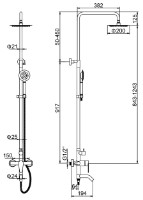 Set pentru duș Solone JAT-16  imaginea #2 — magazin online Desire.md