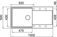 Кухонная мойка Elleci Easy 480 48 Cemento (LGY48048) фото №2 — интернет-магазин Desire.md