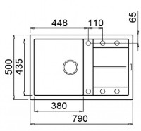 Кухонная мойка Elleci Unico 300 79 Aluminium (LMU30079) фото №2 — интернет-магазин Desire.md