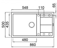 Кухонная мойка Elleci Unico 410 48 Cemento (LGU41048) фото №2 — интернет-магазин Desire.md