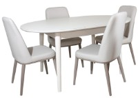 Masă pentru bucătărie Deco TB-07 Beige/White Legs imaginea #3 — magazin online Desire.md