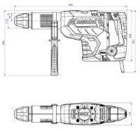 Ciocan rotopercutor Metabo KHEV 11-52 BL (600767500) imaginea #2 — magazin online Desire.md