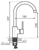 Baterie bucătărie Ferro Freya BFR41B  imaginea #2 — magazin online Desire.md