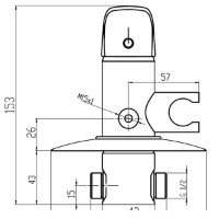 Гигиенический душ Ferro Metalia 57 57211.0 фото №2 — интернет-магазин Desire.md
