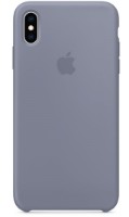 Husa de protecție Apple iPhone XS Silicone Case Lavender Gray