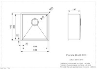 Кухонная мойка Reginox Florida 40x40 (L) фото №3 — интернет-магазин Desire.md