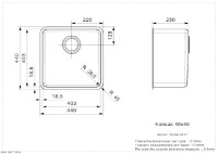 Chiuvetă de bucătărie Reginox Kansas 40x40 (L) imaginea #2 — magazin online Desire.md
