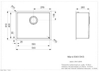 Кухонная мойка Reginox Miami 50x40  Gun Metal фото №2 — интернет-магазин Desire.md