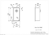 Кухонная мойка Reginox New York 18x40 (L) фото №2 — интернет-магазин Desire.md