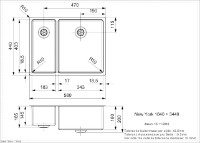 Кухонная мойка Reginox New York 18x40+34x40 (R) фото №2 — интернет-магазин Desire.md