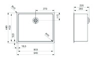 Chiuvetă de bucătărie Reginox New York 50x40 (L) imaginea #2 — magazin online Desire.md