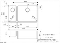 Chiuvetă de bucătărie Reginox Ohio 18x40+50x40 (R) imaginea #2 — magazin online Desire.md